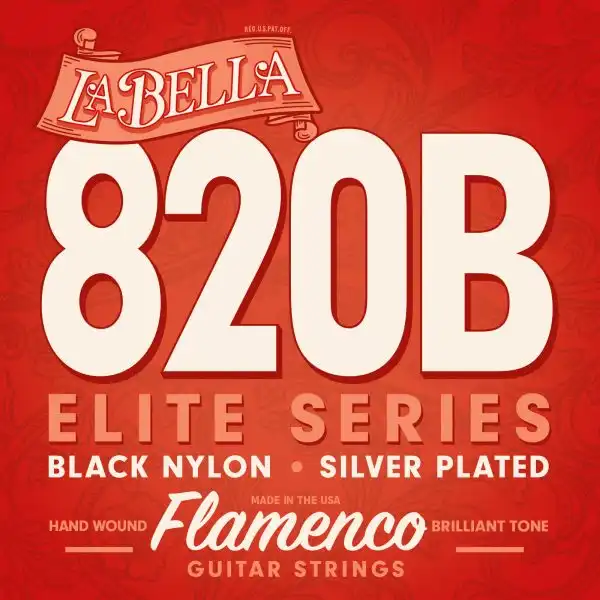 La Bella 653917 820B Saite Set Flamenco black